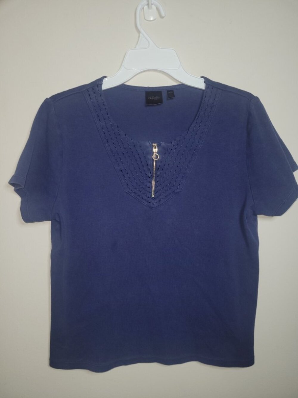 Rafaella Large Petite Blue Shirt